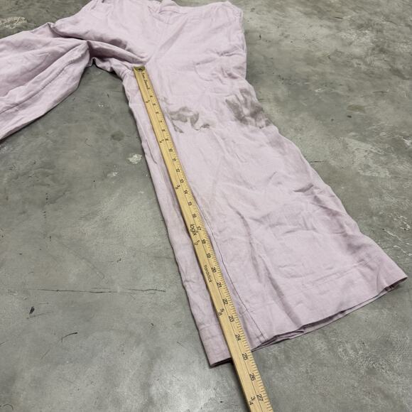 Free People Pants Women's Small Pink Mauve Boho Oversized Wide Leg Bottoms READ - Picture 6 of 10